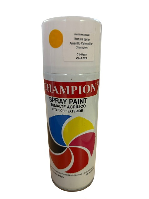 Pintura Spray Champion Amarillo Caterpillar Champion