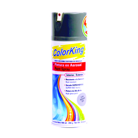 Pintura Spray Plateado Colorking 400Ml