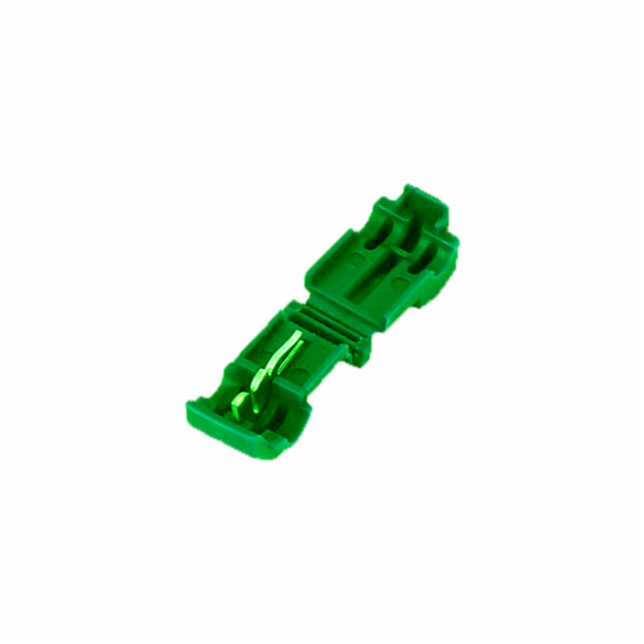 Conector de Empalme Rapido con Terminal P/Cable del 22 Al 18 Verde