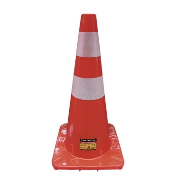 Cono de Seguridad 18" con Cinta Reflecti