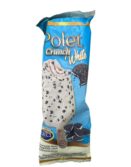 Helado Paleta Polet Crunch White 122Cc