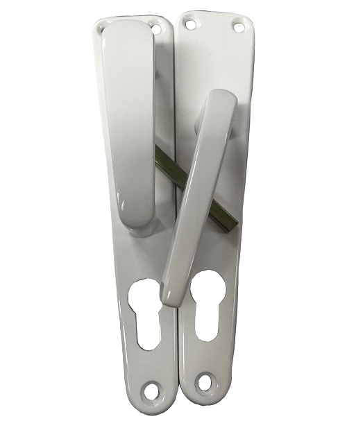 Manilla para Cerradura Fija-Movil Aluminio Blanco