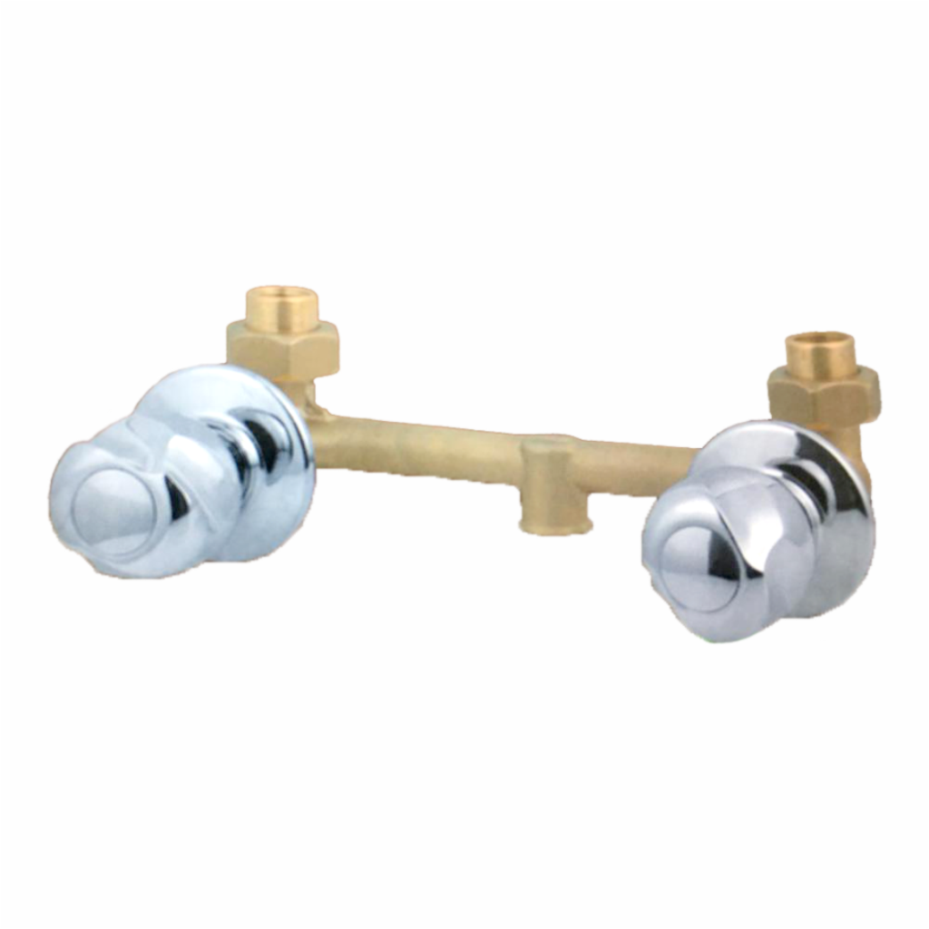Grupo de Ducha Doble Oceanic 100% Bronce/Cromado Faguax