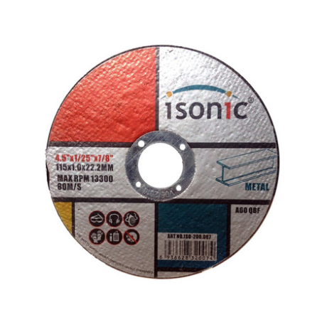 Disco Corte Metal 4 1/2" X 1Mm X 7/8" Isonic