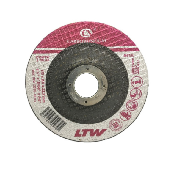 Disco Corte Metal 4 1/2X1/8X7/8 Carborundum