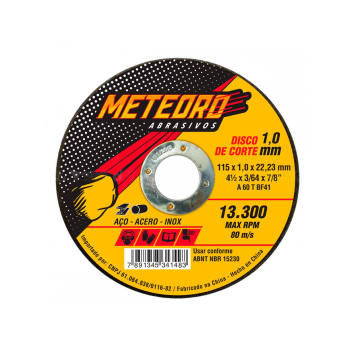 Disco de Corte Extra Fino 4 1/2" X 1Mm X 7/8 Meteoro