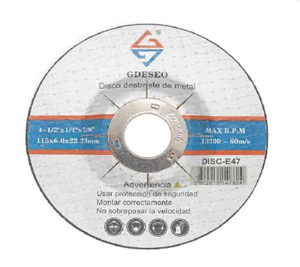 Disco Desbaste de Metal 4-1/2"6.0Mmx7/8" Gdeseo