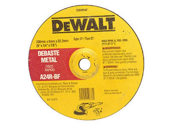 Disco para Esmerilar Metal 9"X1/4"X7/8"