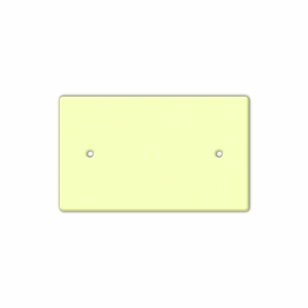 Tapa Ciega Plastica 2 X 4 Marfil