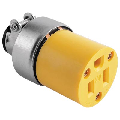 Toma Vinil Metal C/Tierra 125V 15Amp Run