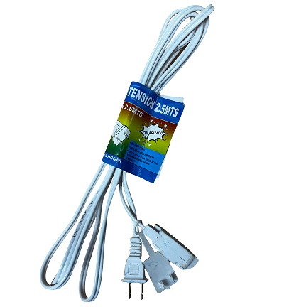 Extension Electrica Blanca 2.5 Mts Gdeseo