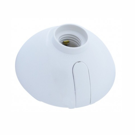 Socate Receptaculo Plastico Blanco 4" Rosca E27 Classic Lux
