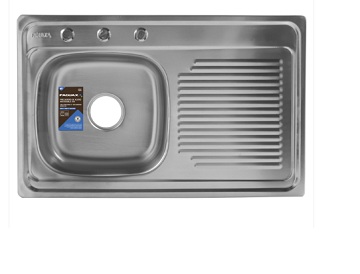 Fregadero Faguax Acero Inox Una Ponchera y Escurridor Derecho