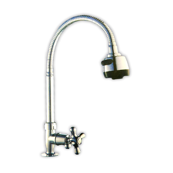 Griferia para Fregadero Pico Flexible 14" Cuerpo Acabado Cromado Amberes