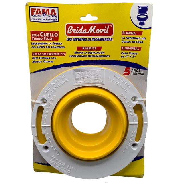 Goma de Piso con Cuello para Wc Universal 3P y 4P Faguax