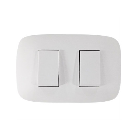 Interruptor Doble Blanco Run 6-10Amp