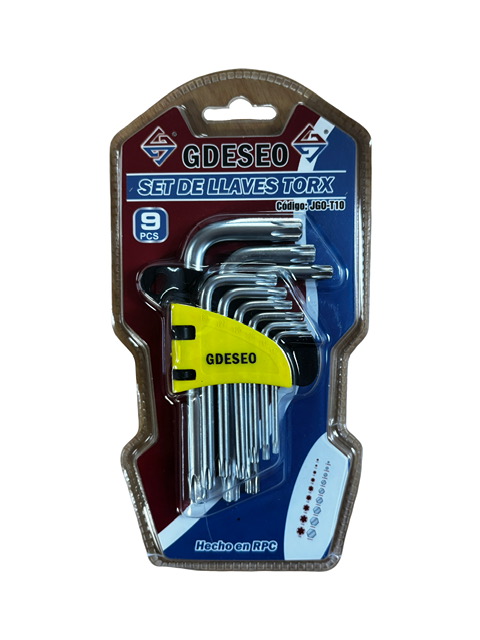 Juego de Llave Allen Torx 9 Pzs Gdeseo