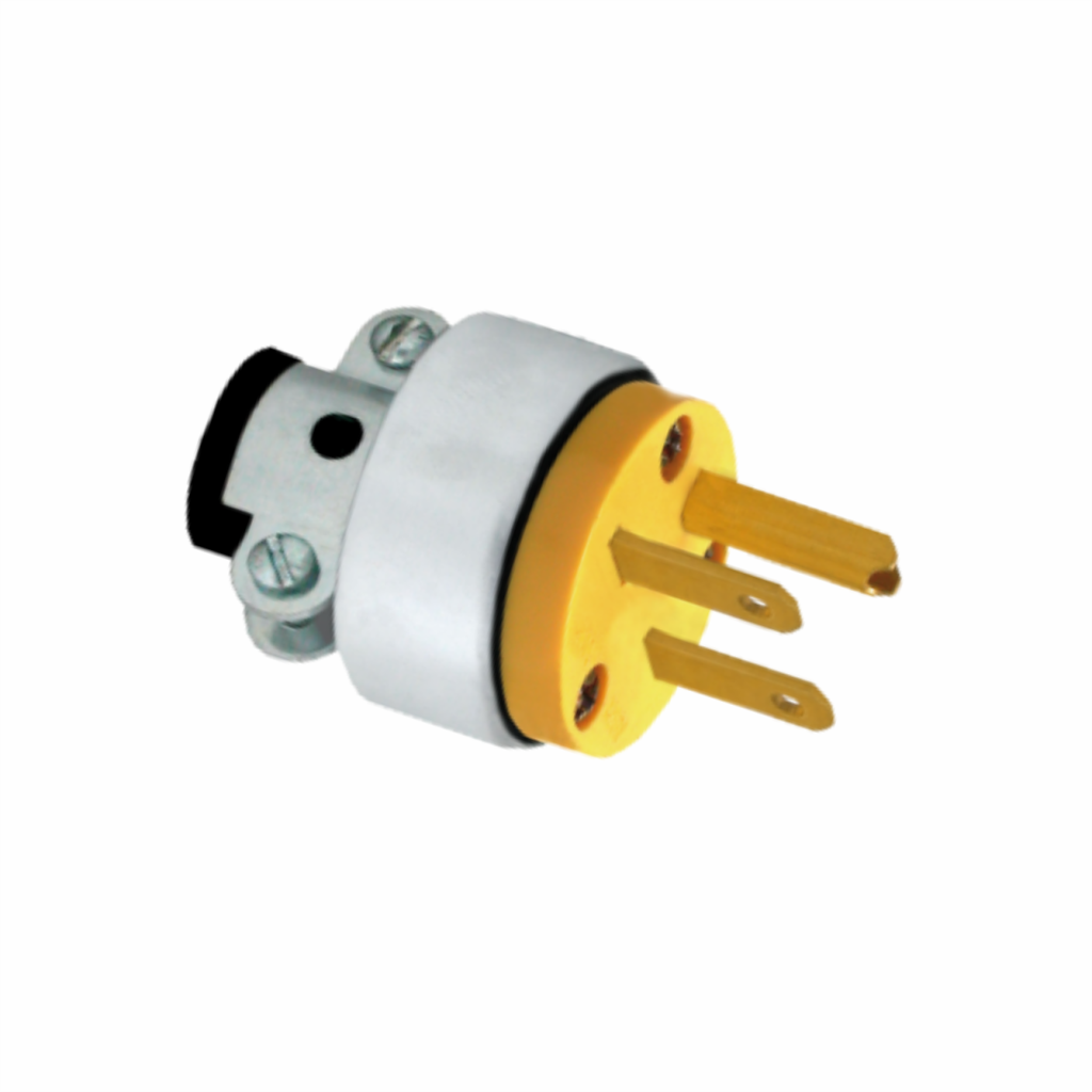 Enchufe Macho 2 Polos con Tierra 15 Amp 250V