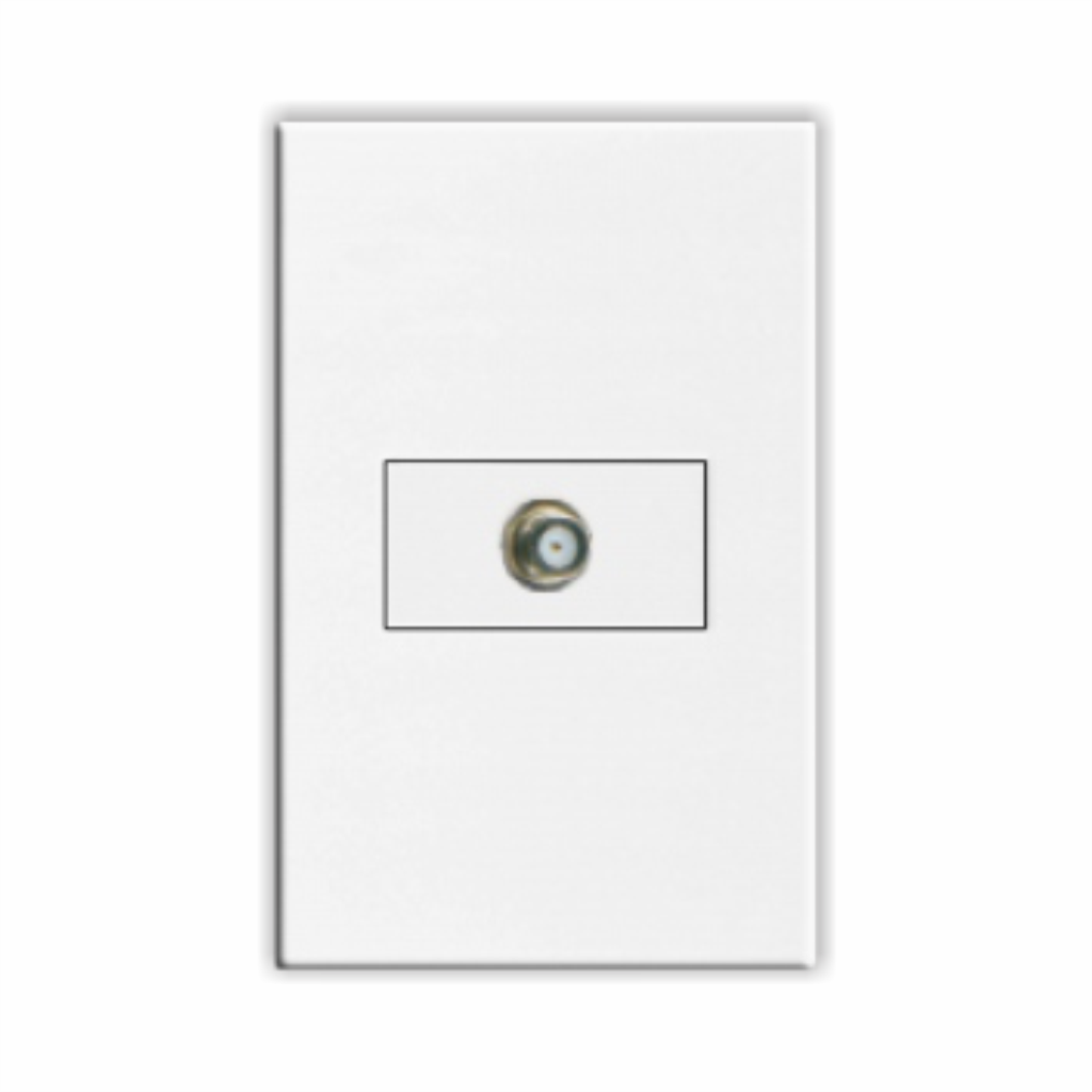Toma Coaxial para Tv Blanco Deluxe Tania