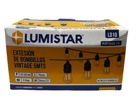 Extension de Bombillos Vintage 5Ml para 5 Bombillos Lumistar