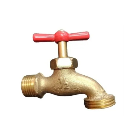 Llave de Chorro 1/2" X 3/4" 100% Bronce Run