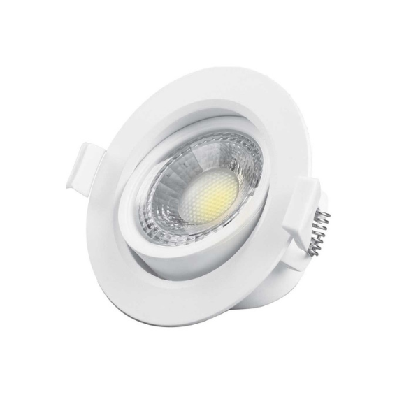 Lampara Spot Led para Empotrar Redonda 3W 2" Luz Blanca