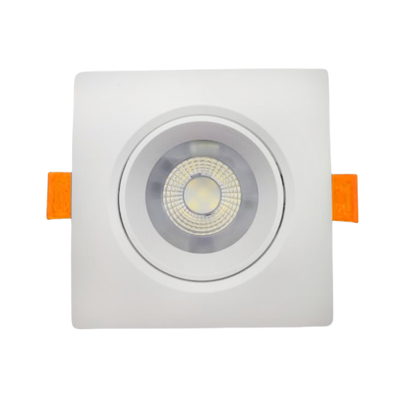 Lampara Spot Led para Empotrar Cuadrada 5W 3-1/2" Luz Blanca