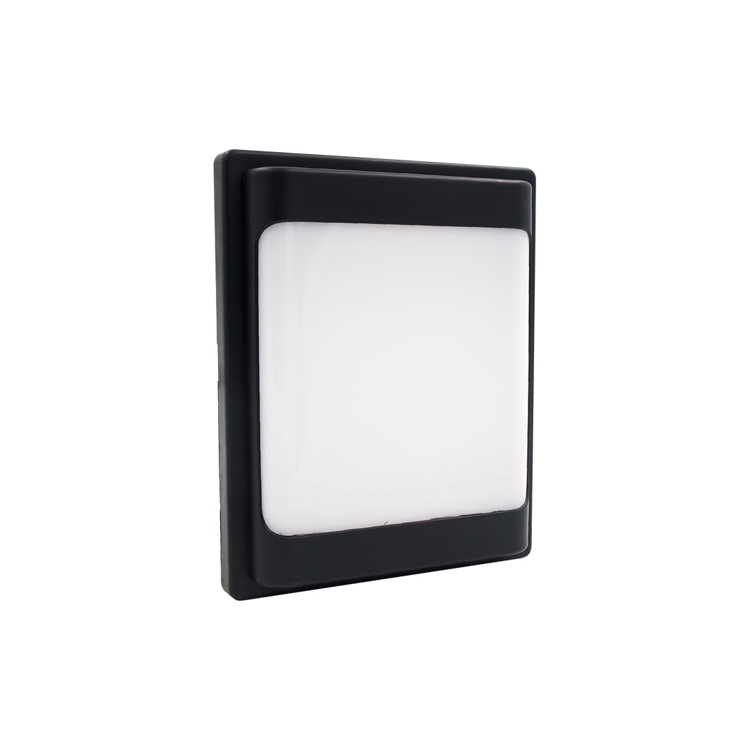 Lampara Led Negra para Pared Exterior 24W 110-265V Ip65