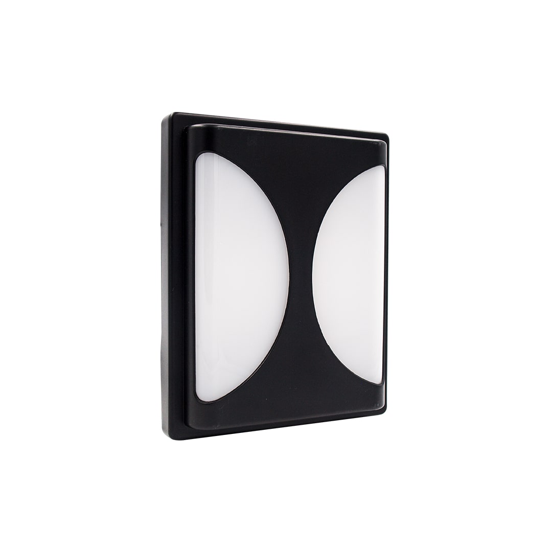 Lampara Led Negra para Pared Exterior 24W 110-265V Ip65