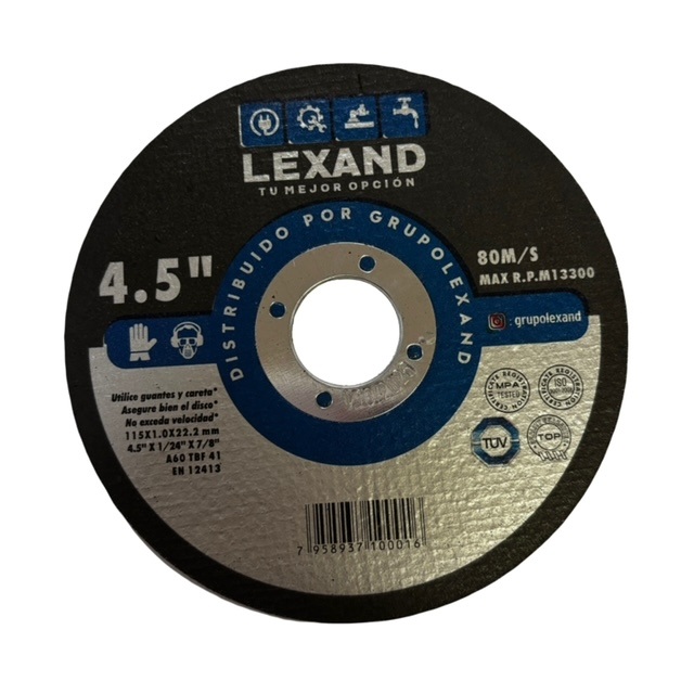 Disco de Corte Ultrafino 4-1/2" X 7/8 Lexand