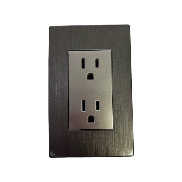 Toma Corriente Doble Gris Deluxe Lexand 15A