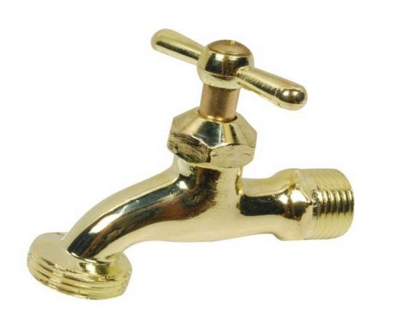 Llave Chorro 1/2" Oro Semilic
