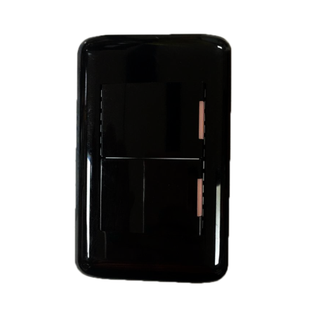 Interruptor Doble Deluxe 15A 125V Color Negro