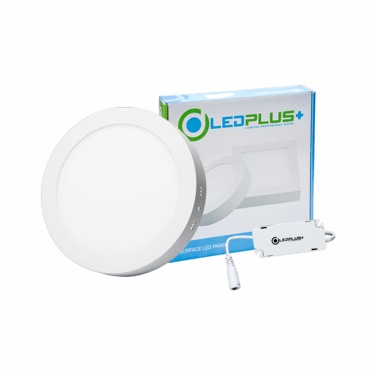 Panel Led de Sobreponer 12W Redondo 6500K