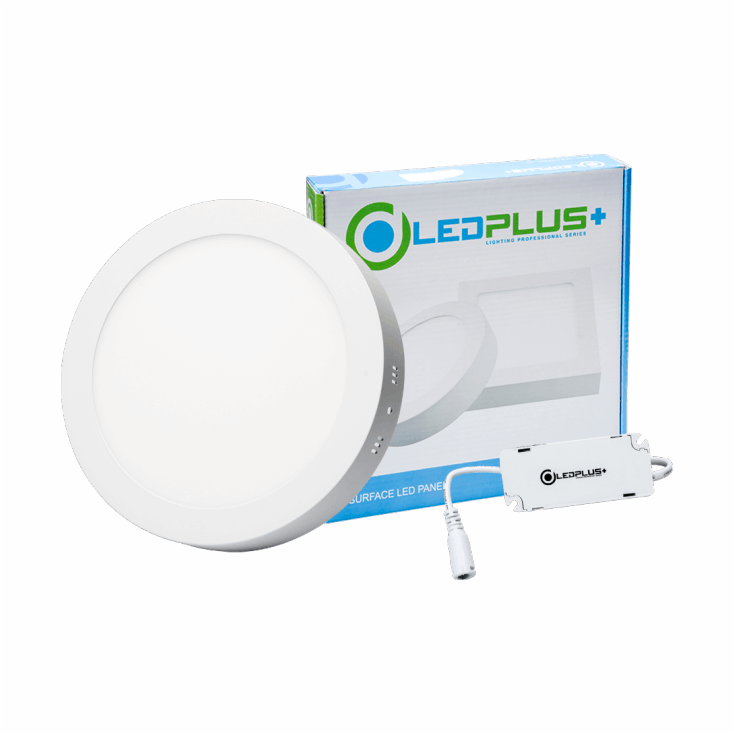 Panel Led de Sobreponer 18W Redondo 6500K