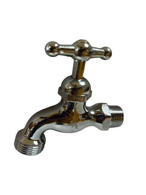 Llave de Chorro Bibcock 1/2" X 3/4" Metales Aleados