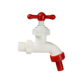 Llave de Chorro Plastica 1/2" con Pico Ma