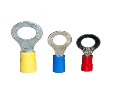 Terminal Anillo 1/4"(Rojo) 22-16Awg