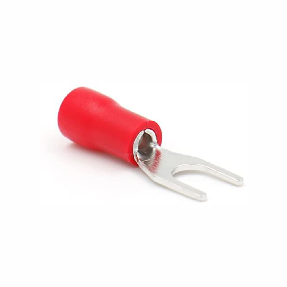 Terminal Horquilla 5/32"(Rojo) 22-16Awg