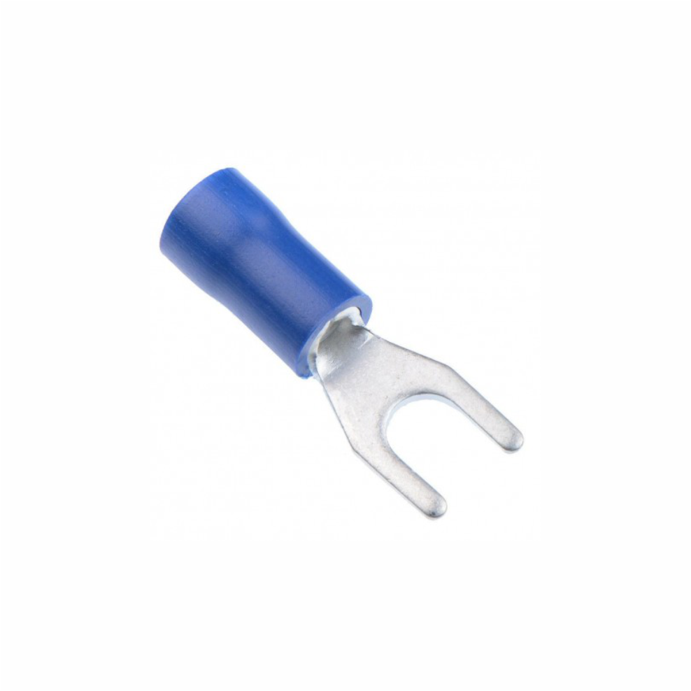 Terminal Horquilla 5/16"(Azul) 16-14Awg