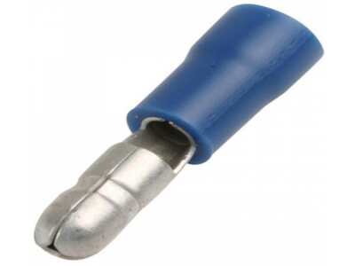Terminal Macho Redondo 156"(Azul)16-14Awg