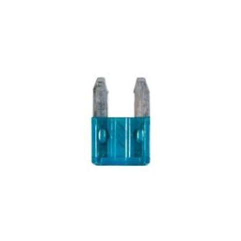 Fusible Automotriz Mini 15Amp Azul