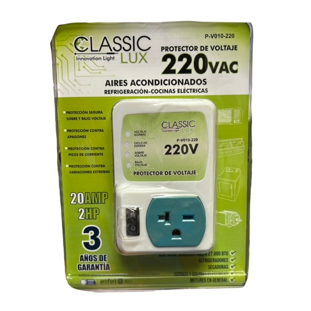 Protector Enchufable Aire Acondicionado 220V Classic Lux