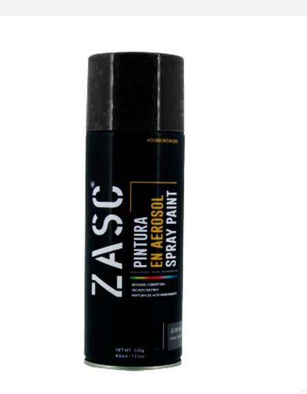 Pintura en Spray Alta Temperatura 400Ml Negro Zasc
