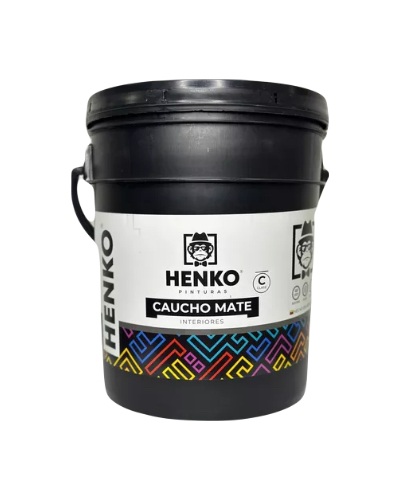 Pintura Caucho Mate Tipo C Henko Blanco Cuñete