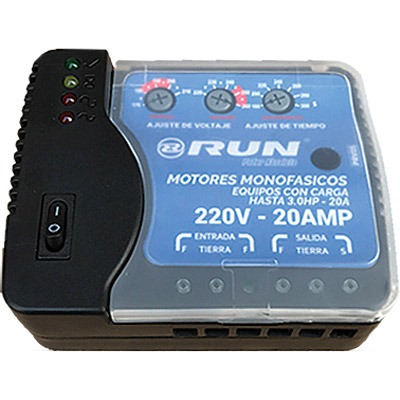 Protector de Voltaje 220V-20Amp Motores Monofasicos