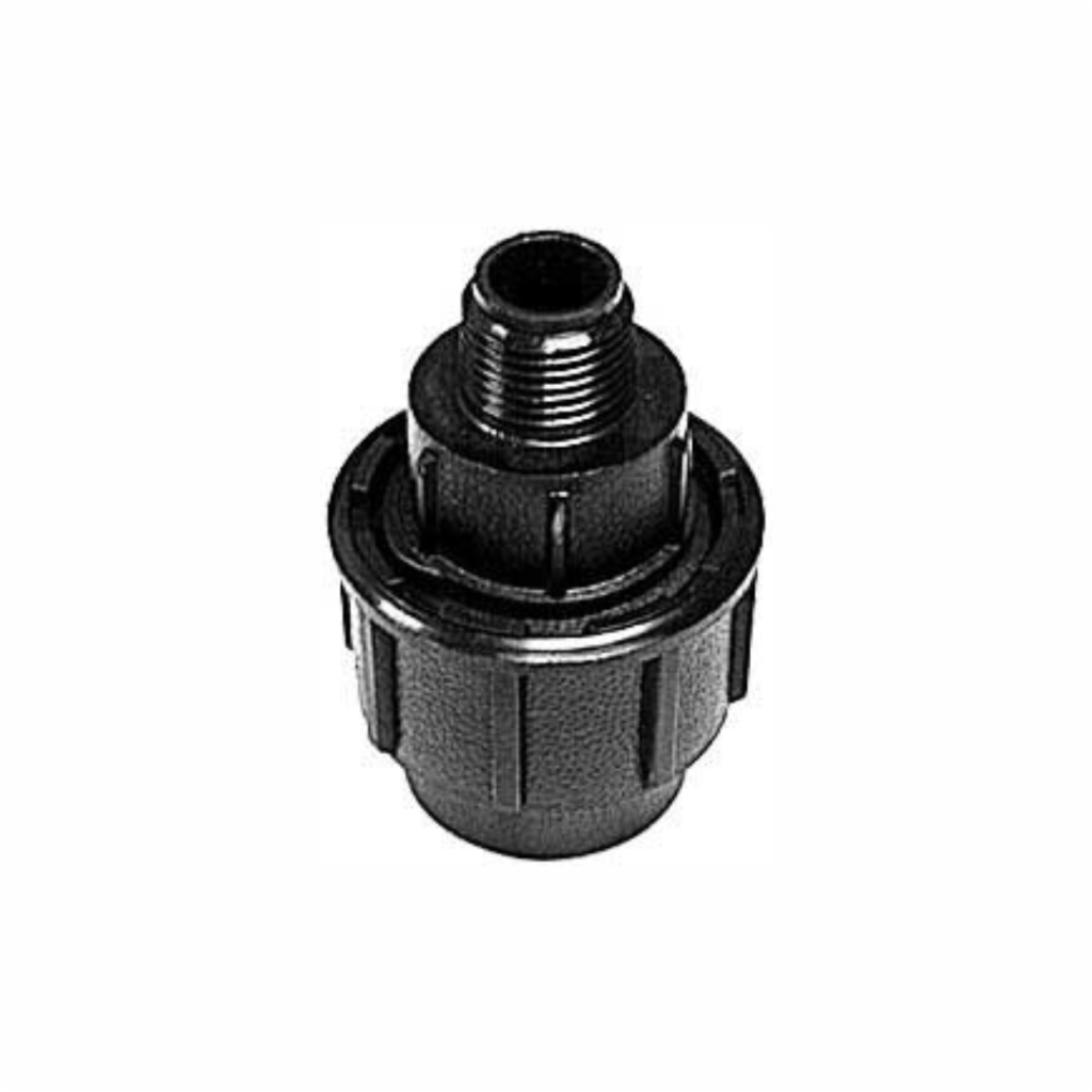Adaptador Macho para Manguera de Riego 16 Mm Salida 1/2"