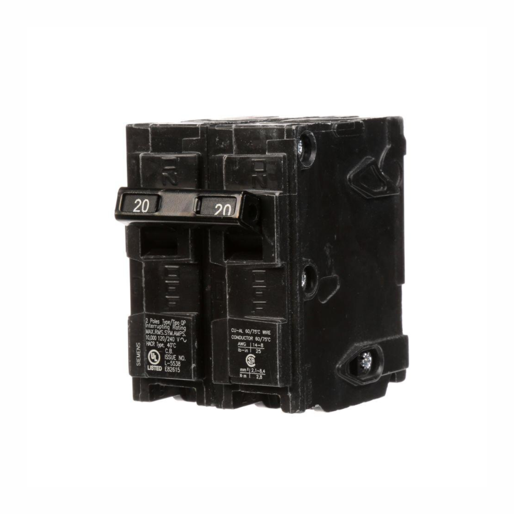 Breaker P/Tablero Siemens 2 X 20