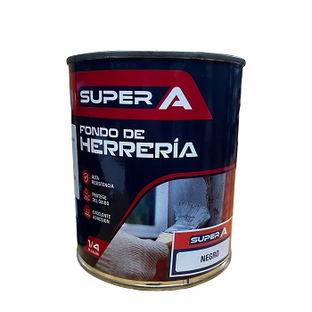 Fondo Herreria Negro 1/4 Gal Super A