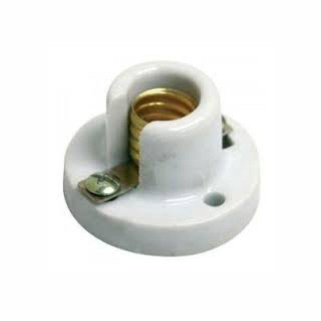 Socate Porcelana Superficial Rosca E14 3Amp 250V